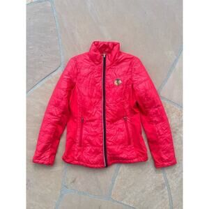 G-III Women's Chicago Blackhawks Light Puffer Jacket - M